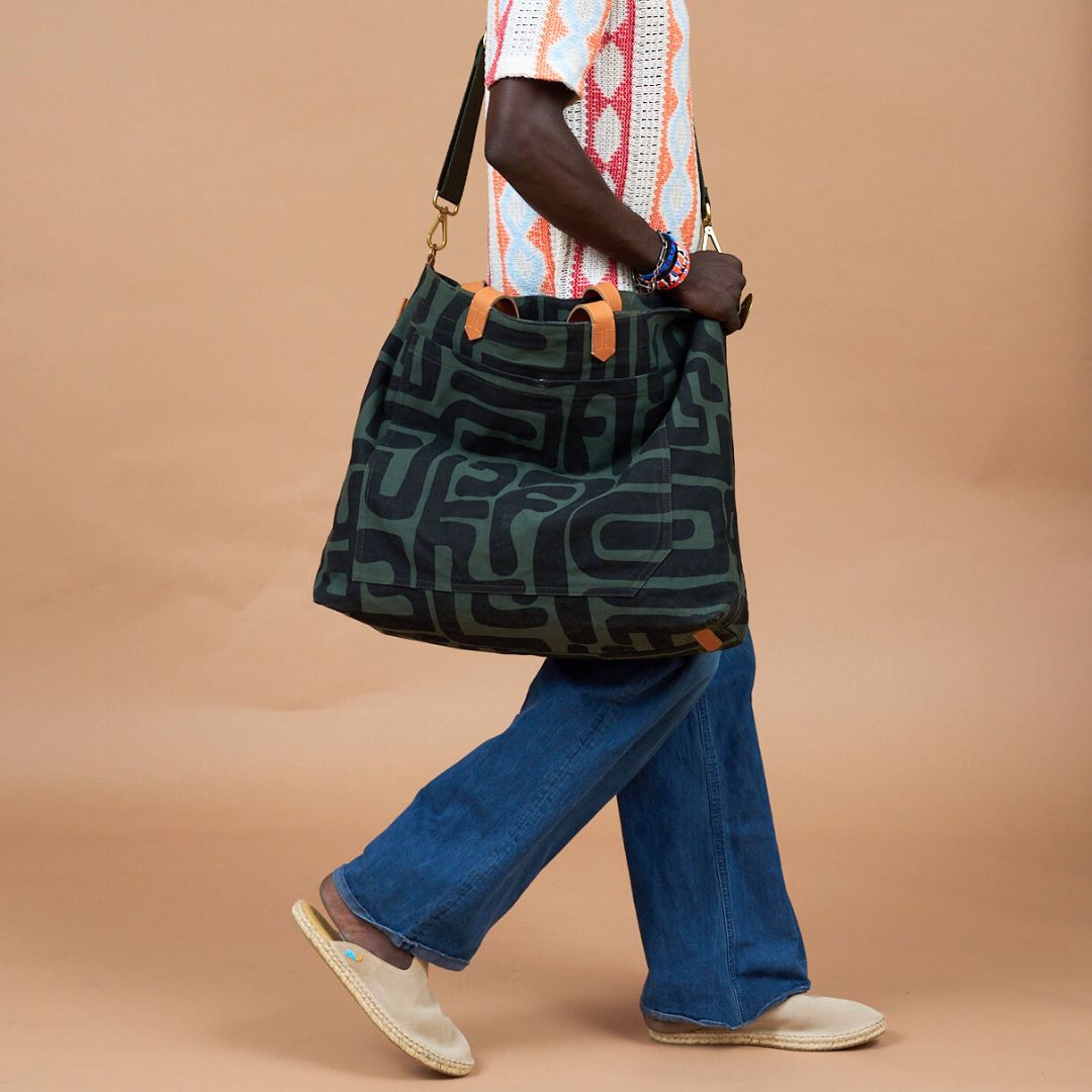 Stacy Erickson Santa Fe Kuba Cloth Leather Cowrie Shell Bucket Bag NWT |  eBay
